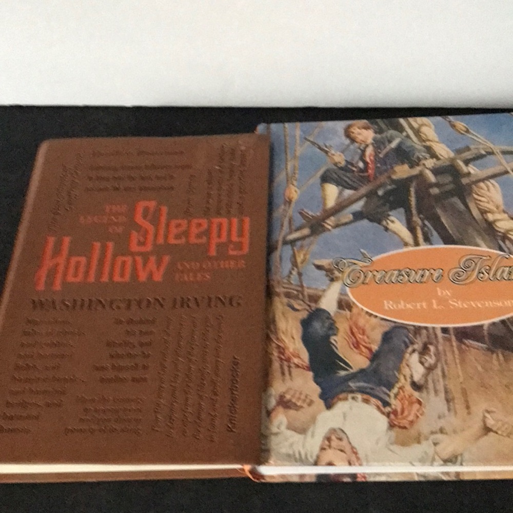 Treasure island & the legend of sleepy hollow and other tales. 2 Classic books